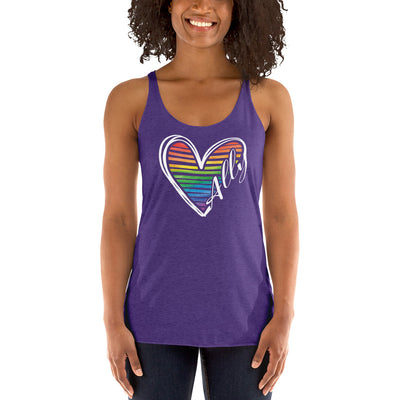 Ally Heart - Women's Racerback Tank