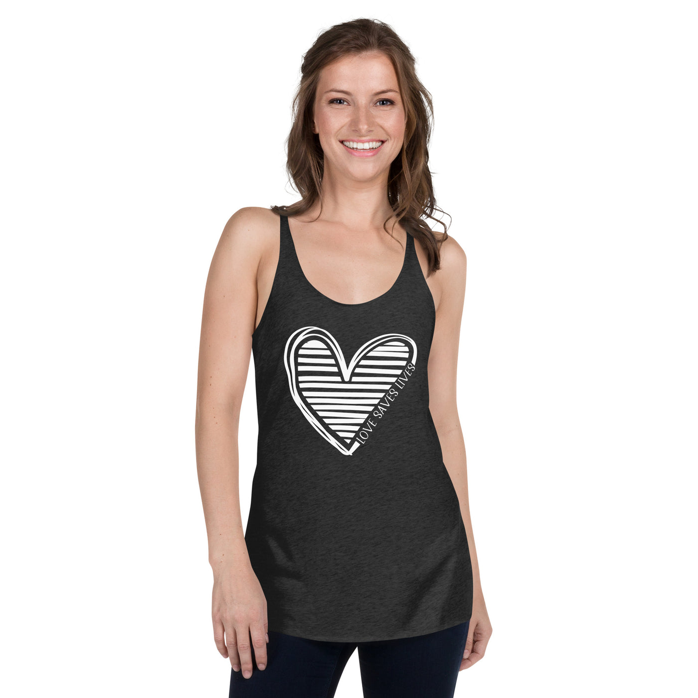 Love Saves Lives - Women's Racerback Tank