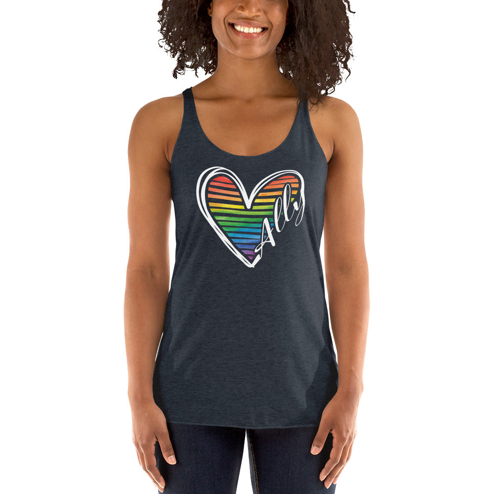 Ally Heart - Women's Racerback Tank