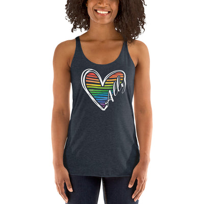 Ally Heart - Women's Racerback Tank