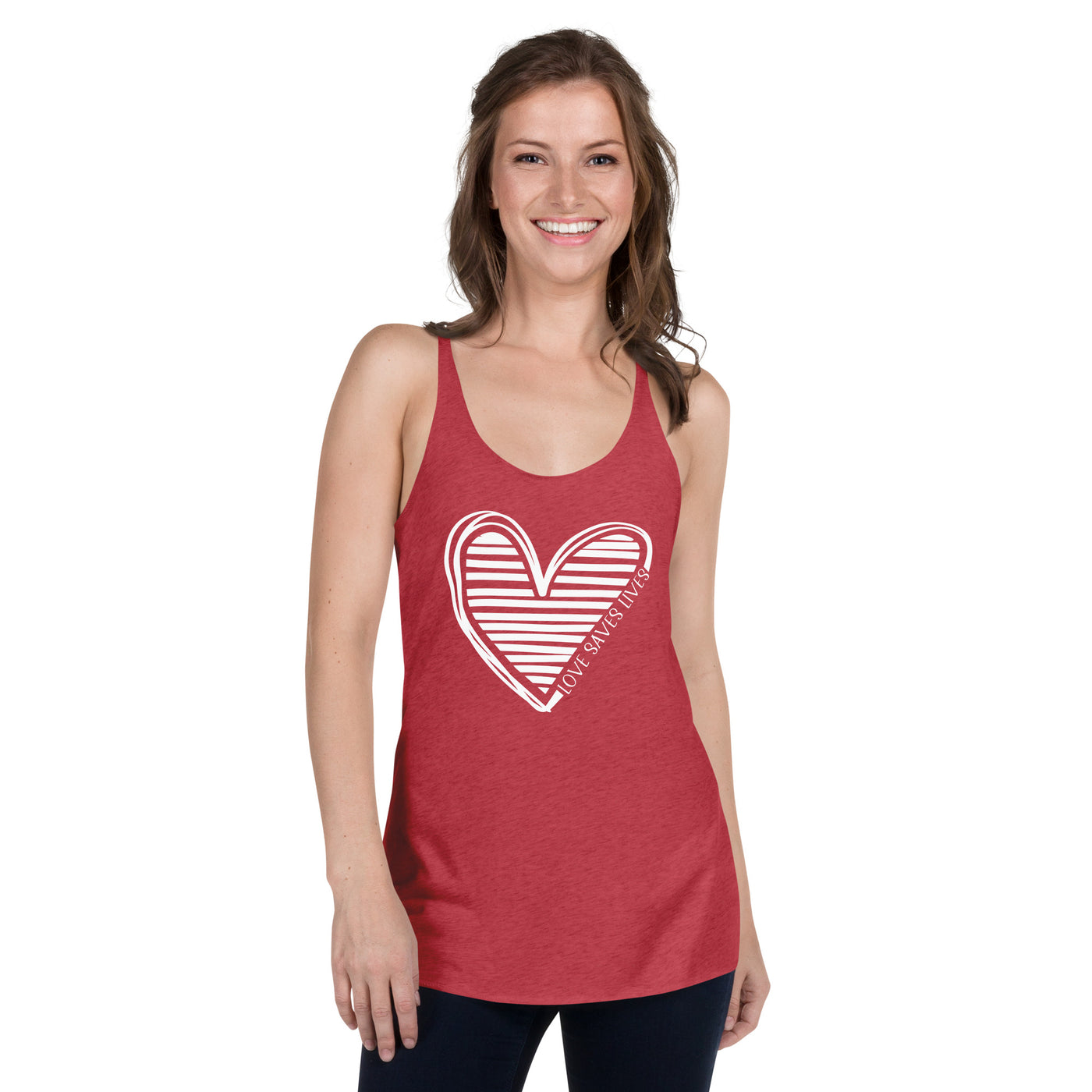 Love Saves Lives - Women's Racerback Tank